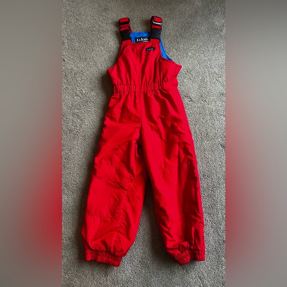 Vintage L.L. Kids by L.L. Bean Youth size XXS (4) Red Overall Winter Snowsuit